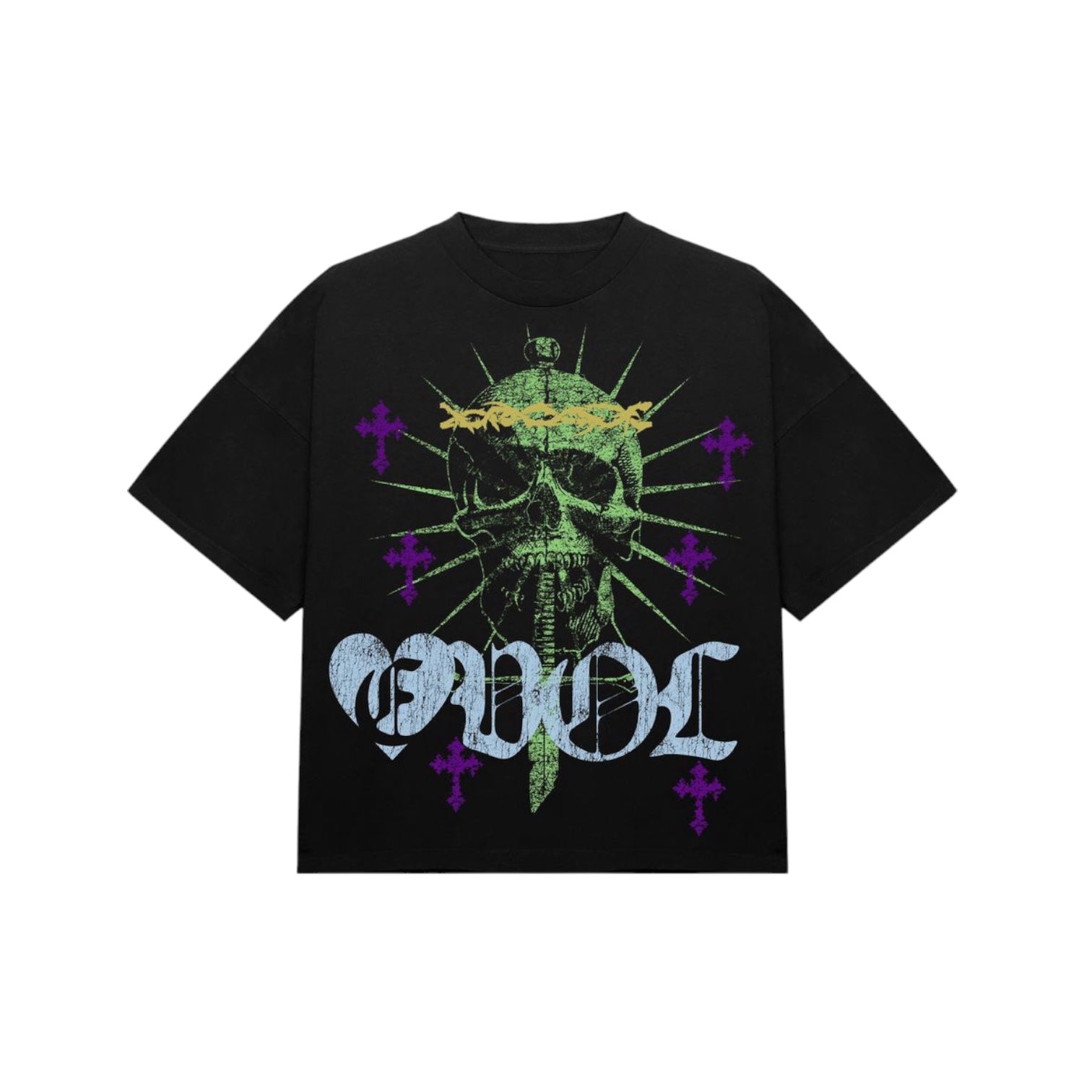 EVOL: Dagger Cross Skull SS Tee